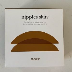 B-six nippies skin adhesive nipple covers in coco color and size 2 new unopened